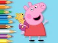 खेल Coloring Book: Peppa With Toy Bear