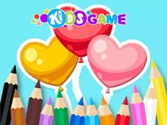खेल Coloring Book: Heart Balloons
