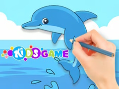 खेल Coloring Book: Cute Dolphin