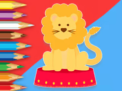 விளையாட்டு Coloring Book: Circus-Lion