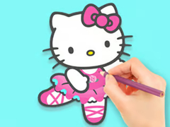 खेल Coloring Book: Hello Kitty Dancing