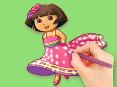 ગેમ Coloring Book: Dora Prepare Party