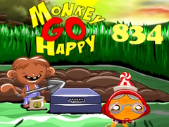 ಗೇಮ್ Monkey Go Happy Stage 834