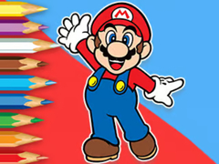 ಗೇಮ್ Coloring Book: Mario Happy Skating