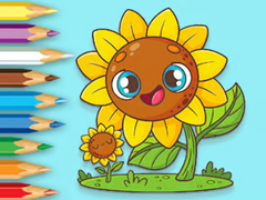 விளையாட்டு Coloring Book: Sunflowers