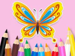 खेल Coloring Book: Beautiful Butterfly