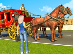 விளையாட்டு Horse Cart Transport Taxi Game