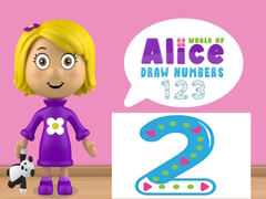 खेल World of Alice Draw Numbers