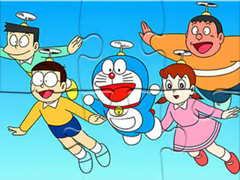 खेल Jigsaw Puzzle: Doraemon Flying