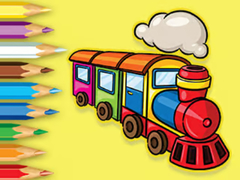 खेल Coloring Book: Running Train