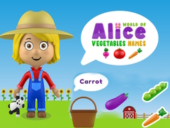 खेल World of Alice Vegetables Names