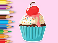 खेल Coloring Book: Apple Cupcake