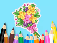 खेल Coloring Book: Love Bouquet