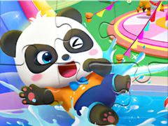 खेल Jigsaw Puzzle: Baby Panda Water Park