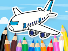 खेल Coloring Book: Flying Airplane