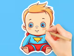 खेल Coloring Book: Cute Super Baby