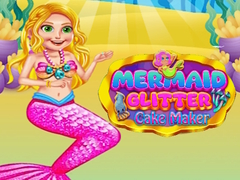 खेल Mermaid Glitter Cake Maker 