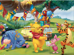 खेल Jigsaw Puzzle: Winnie The Pooh Party
