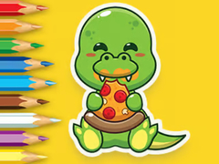 खेल Coloring Book: Hungry Dinosaurs