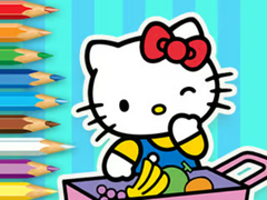 खेल Coloring Book: Hello Kitty Market