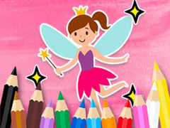 खेल Coloring Book: Little Pretty Fairy