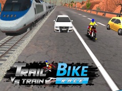 खेल Trail Bike vs Train Race