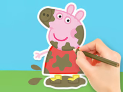 खेल Coloring Book: Peppa In The Mud