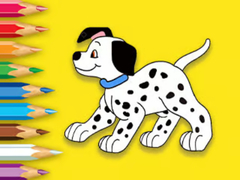 खेल Coloring Book: Cute Spotted Dog