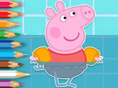 खेल Coloring Book: Peppa Swimming