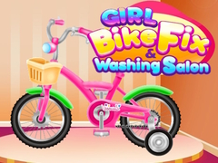 खेल Girl Bike Fix Washing Salon