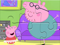 खेल Jigsaw Puzzle: Daddy Pig Dancing