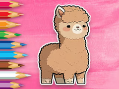 खेल Coloring Book: Cute Alpaca