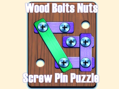 खेल Wood Bolts Nuts Screw Pin Puzzle