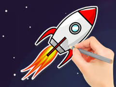 खेल Coloring Book: Flying Rocket