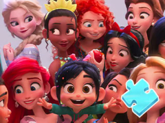 खेल Jigsaw Puzzle: Disney Princess Family Photo