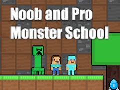 खेल Noob and Pro Monster School