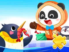 खेल Jigsaw Puzzle: Baby Panda Antarctic Tour