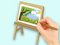 खेल Coloring Book: Paysage Drawing Board