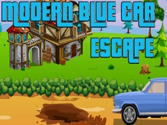 खेल Modern Blue Car Escape