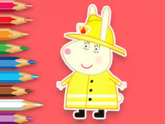 खेल Coloring Book: Rabbit Firefighter