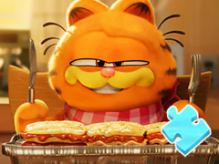 खेल Jigsaw Puzzle: Garfield And Lasagna