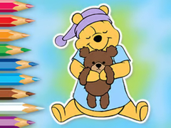 खेल Coloring Book: Winnie With Toy Bear