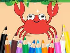 खेल Coloring Book: Happy Crab