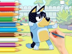 खेल Coloring Book: Bluey And Bingo