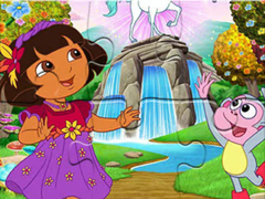 खेल Jigsaw Puzzle: Dora Wonderland