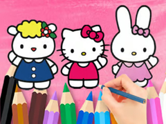 खेल Coloring Book: Hello Kitty With Friends