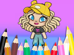 खेल Coloring Book: Avatar Life Girl