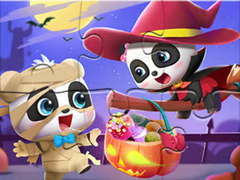 खेल Jigsaw Puzzle: Baby Panda Halloween