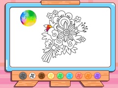 खेल Coloring Book: Flower Bouquet