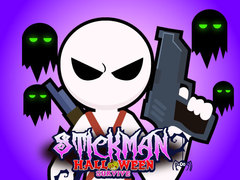 खेल Stickman Halloween Survive